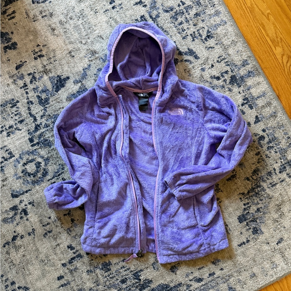 Kids North Face Purple Fleece Jacket